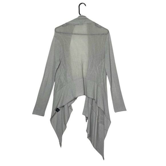 Stella Carakasi Open Front Cardigan S/M Lyocell Cotton Olive Textured Knit - Picture 2 of 11